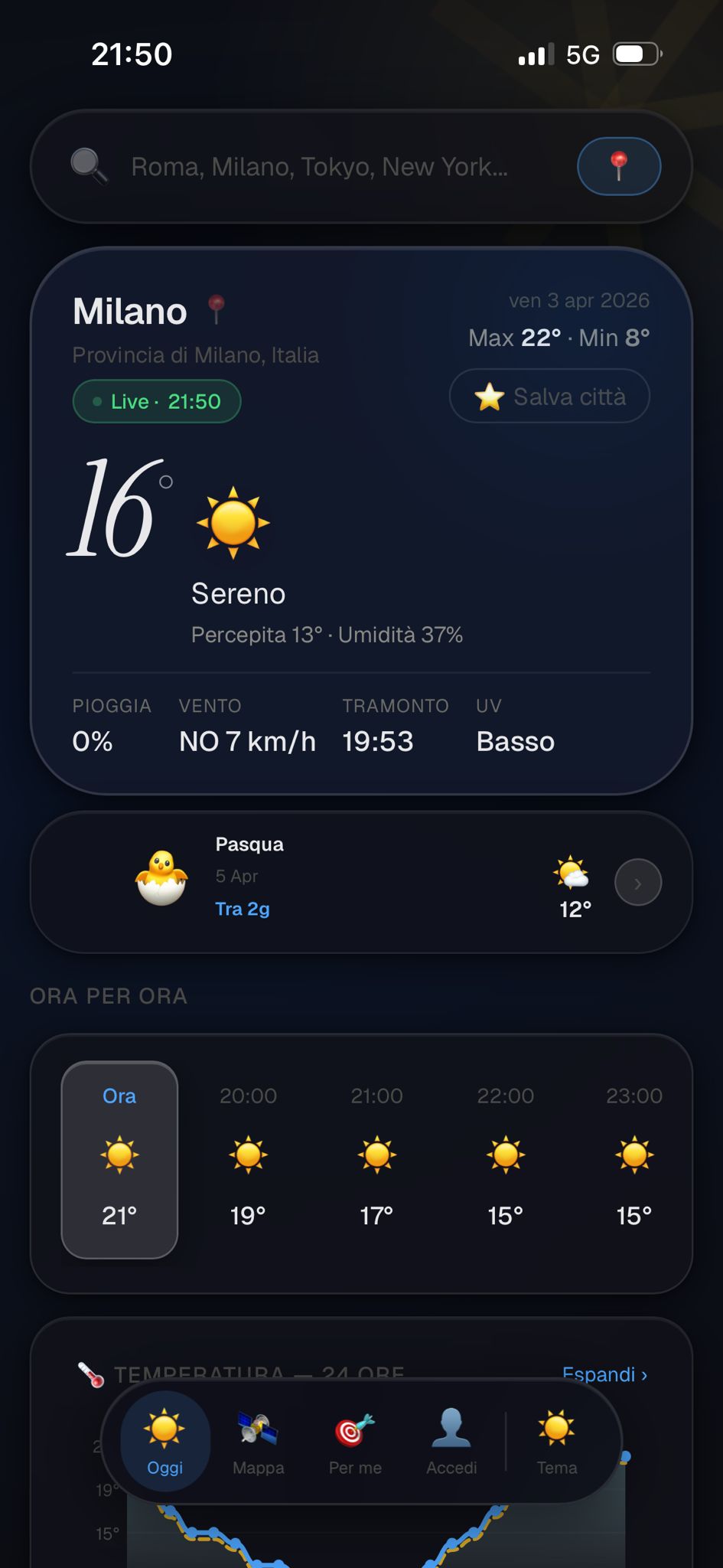 Meteolite app screenshot